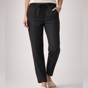 Cubavera Black Linen Blend Pants EUC SZ L